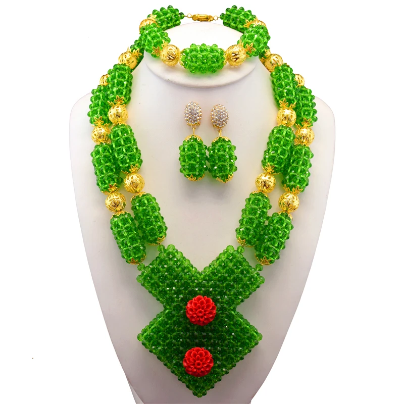 Green African Beads Jewelry Set 2017 Beautiful Nigerian Wedding Bridal/Bridesmaid Jewelry Set Handmade Free Shipping
Green African Beads Jewelry Set 2017 Beautiful Nigerian Wedding Bridal/Bridesmaid Jewelry Set Handmade Free Shipping