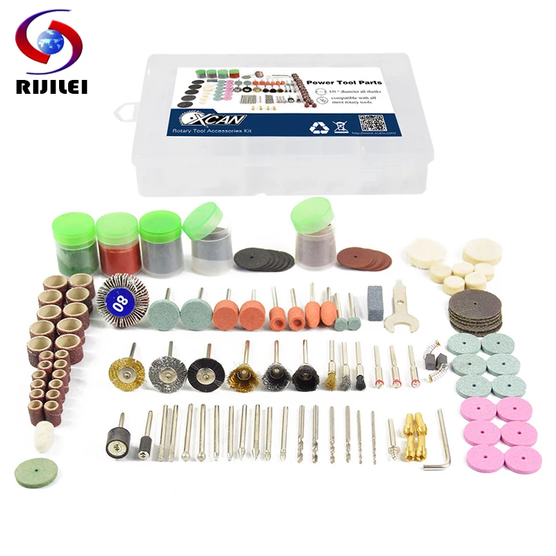 RIJILEI 171PCS BIT SET SUIT MINI DRILL ROTARY TOOL FIT DREMEL Grinding,Carving,Polishing tool sets,grinder head,Sanding disc
RIJILEI 171PCS BIT SET SUIT MINI DRILL ROTARY TOOL FIT DREMEL Grinding,Carving,Polishing tool sets,grinder head,Sanding disc