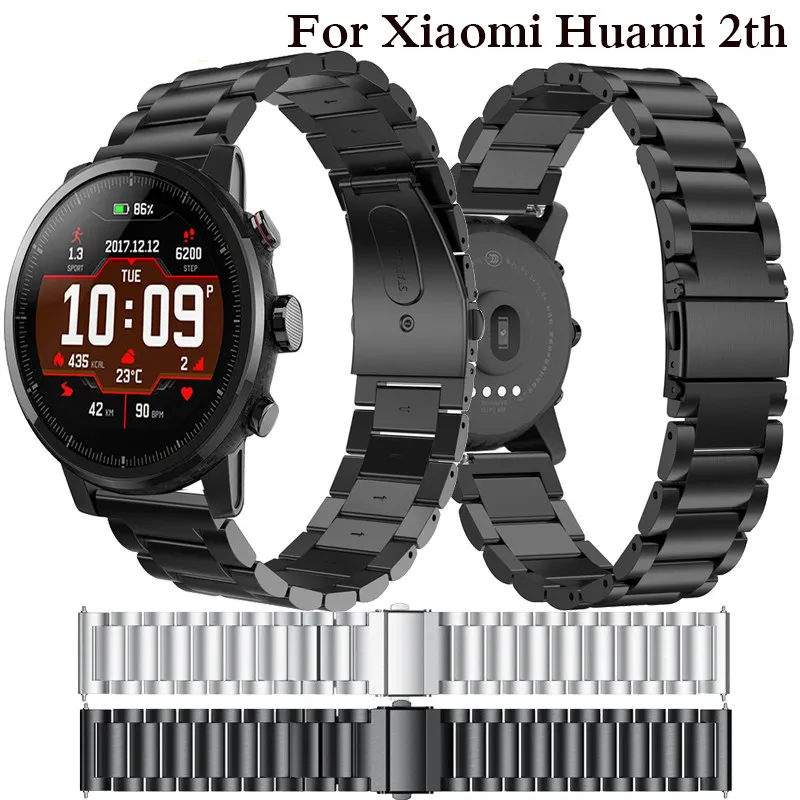 22mm-Stainless-steel-Wristband-for-Original-Xiaomi-Huami-Amazfit-Stratos-2-2th-pace-band-strap-bracelet
