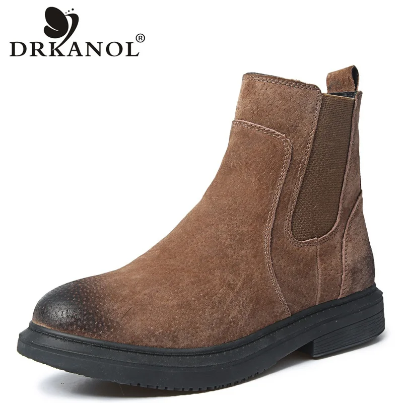 DRKANOL Autumn Winter Vintage Women Ankle Boots Round Toe Genuine Leather Square Heel Winter Warm Short Boots Women Martin Shoes
DRKANOL Autumn Winter Vintage Women Ankle Boots Round Toe Genuine Leather Square Heel Winter Warm Short Boots Women Martin Shoes
