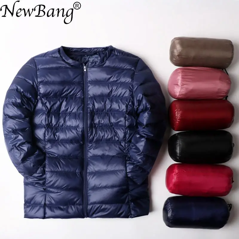 NewBang Ultra Light Down Jacket Women Collarless Coat With Zipper Woman Feather Outwear Jacket Women Slim Female Windbreaker
NewBang Ultra Light Down Jacket Women Collarless Coat With Zipper Woman Feather Outwear Jacket Women Slim Female Windbreaker