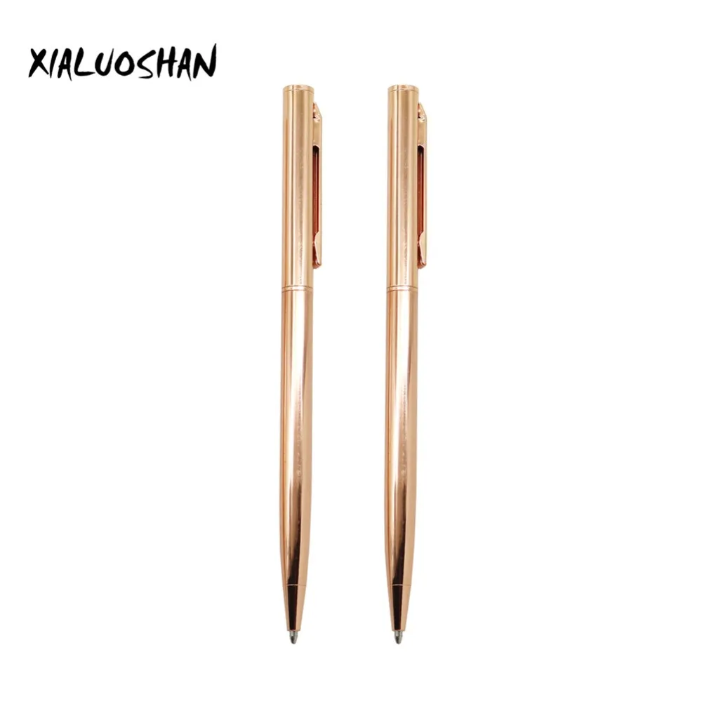 2 pcs/set Rose gold Slim Ballpoint pen New Arrivals Exquisite Creative Metal ballpoint pen Office stationery Student supplies
2 pcs/set Rose gold Slim Ballpoint pen New Arrivals Exquisite Creative Metal ballpoint pen Office stationery Student supplies