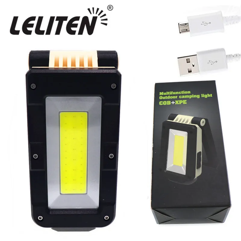 Portable COB+XPE LED Flashlight Torch USB Rechargeable LED Red and white Light Magnet hook Work Lantern + Built-in battery
Portable COB+XPE LED Flashlight Torch USB Rechargeable LED Red and white Light Magnet hook Work Lantern + Built-in battery