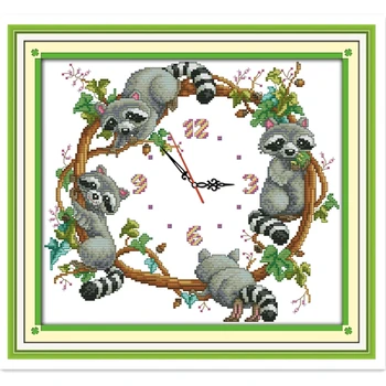 The Cute Little Raccoons (2) DMC Cross Stitch Fabric Chinese Counted Cross Stitch Pattern Home Decoration Embroidery Cross Set
The Cute Little Raccoons (2) DMC Cross Stitch Fabric Chinese Counted Cross Stitch Pattern Home Decoration Embroidery Cross Set