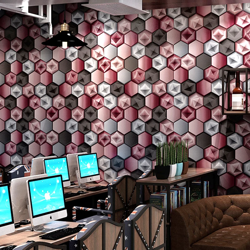 Modern Abstract Hexagon Wallpapers 3D Personalized Geometric Background Bar Shining Wall Paper Roll for Walls contact paper
Modern Abstract Hexagon Wallpapers 3D Personalized Geometric Background Bar Shining Wall Paper Roll for Walls contact paper