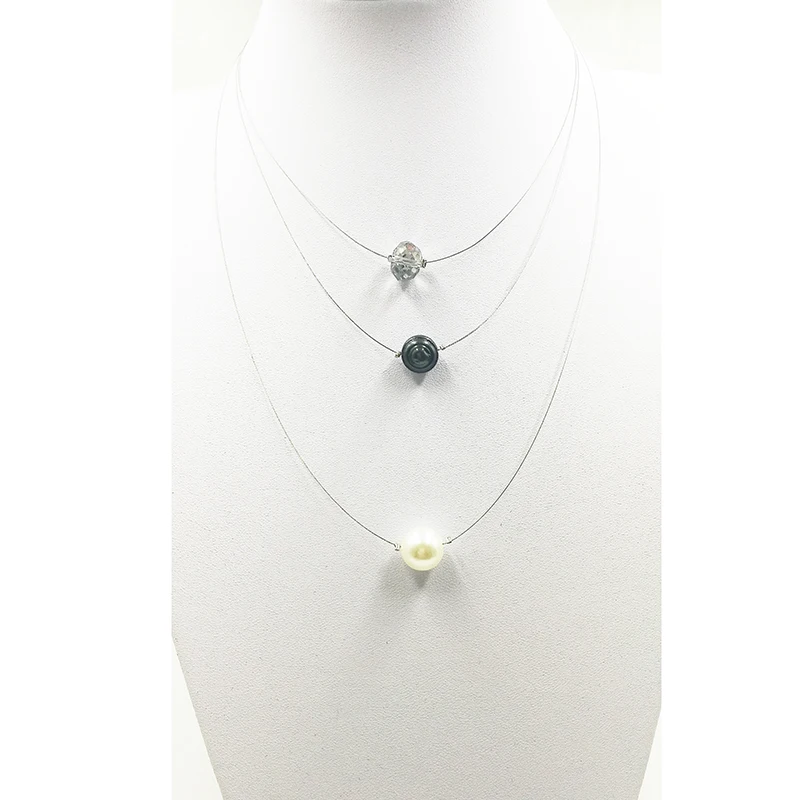3 Styles Available Weight 6g Fresh Water Pearl and Clay Ball 3 Set Light Weight Delicate Layering Necklaces
3 Styles Available Weight 6g Fresh Water Pearl and Clay Ball 3 Set Light Weight Delicate Layering Necklaces