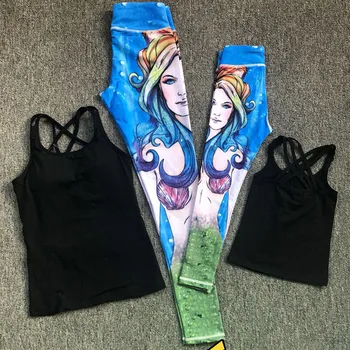 Women Tracksuit 2 Piece High Elastic Yoga Set Print Women Vest+Long Pants Mommy&baby Cute Fitness Sport Suit Women Sportswear
Women Tracksuit 2 Piece High Elastic Yoga Set Print Women Vest+Long Pants Mommy&baby Cute Fitness Sport Suit Women Sportswear