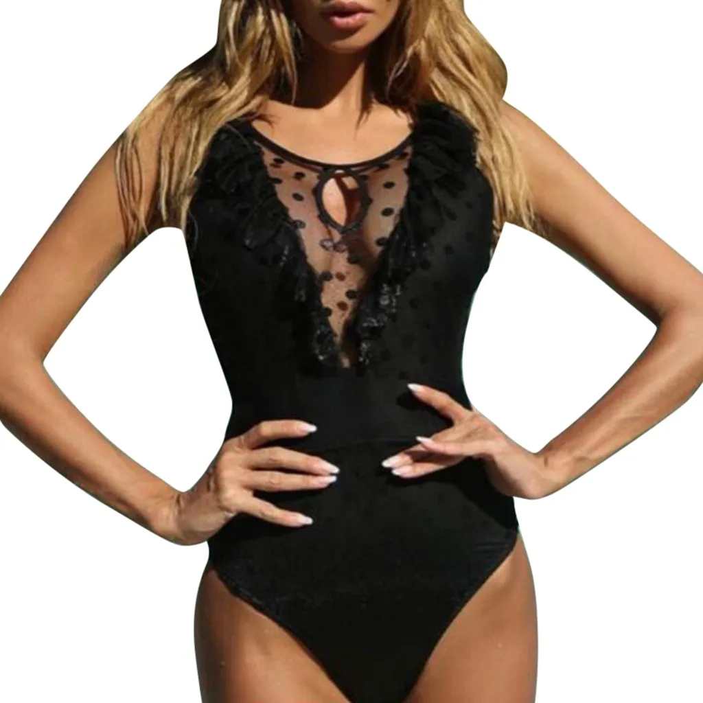 CHAMSGEND Women's Sexy Pop Dot Backless Lace Bikini Swimwear Fashion Slim Swimsuit Beachwear One piece Swimsuit
CHAMSGEND Women's Sexy Pop Dot Backless Lace Bikini Swimwear Fashion Slim Swimsuit Beachwear One piece Swimsuit
