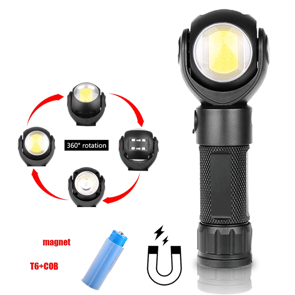 KARRONG LED Flashlight 360 Degree T6+COB Torch 8000LM Waterproof Magnet Mini Lighting LED Torch Outdoor 18650 Battery Camping
KARRONG LED Flashlight 360 Degree T6+COB Torch 8000LM Waterproof Magnet Mini Lighting LED Torch Outdoor 18650 Battery Camping