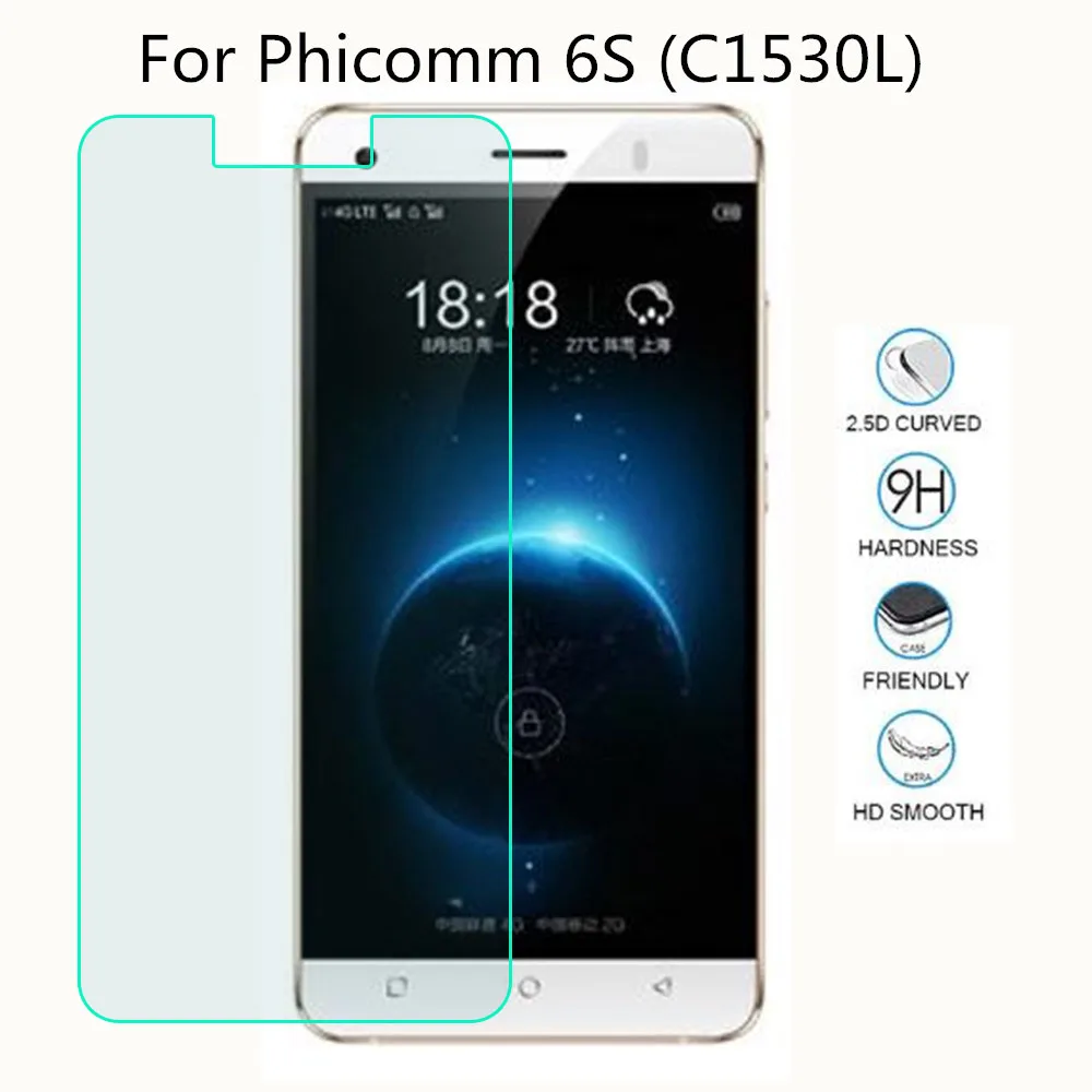 New Screen Protector Glass Phone For Phicomm 6S (C1530L) Tempered SmartPhone Front Film Protective | Мобильные телефоны и