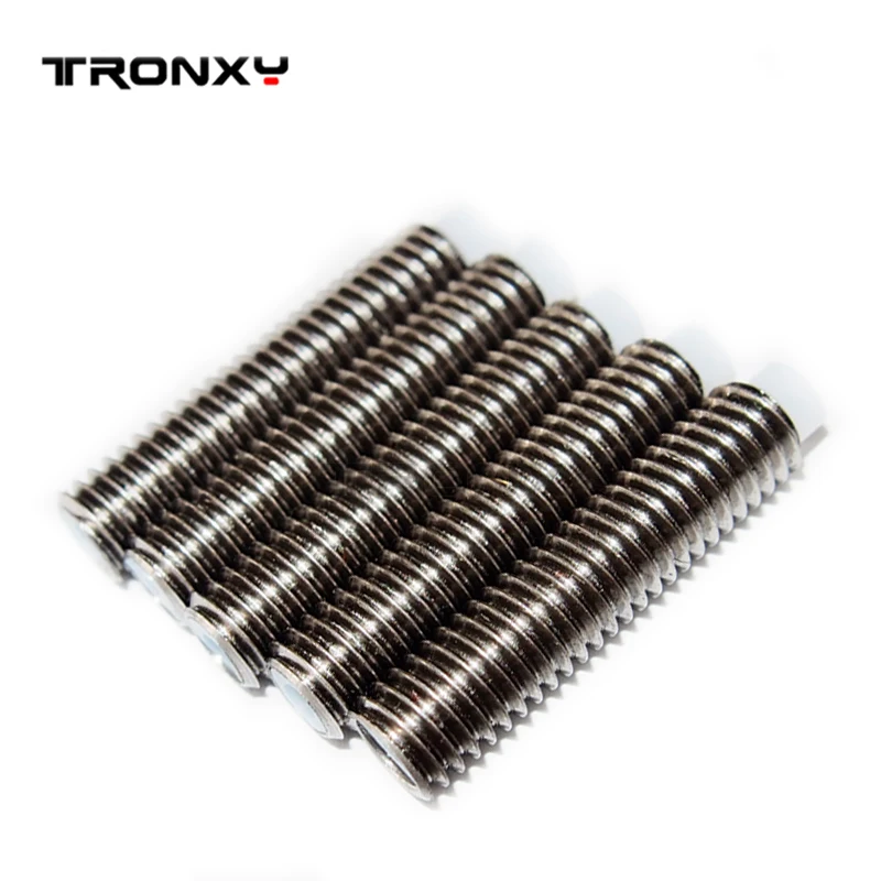 Tronxy 3D printer extruder M6*25mm Screw pipe 5pcs/lot teflon throat impressora 3d prusa i3 parts ventilateur 1.75mm filament
Tronxy 3D printer extruder M6*25mm Screw pipe 5pcs/lot teflon throat impressora 3d prusa i3 parts ventilateur 1.75mm filament