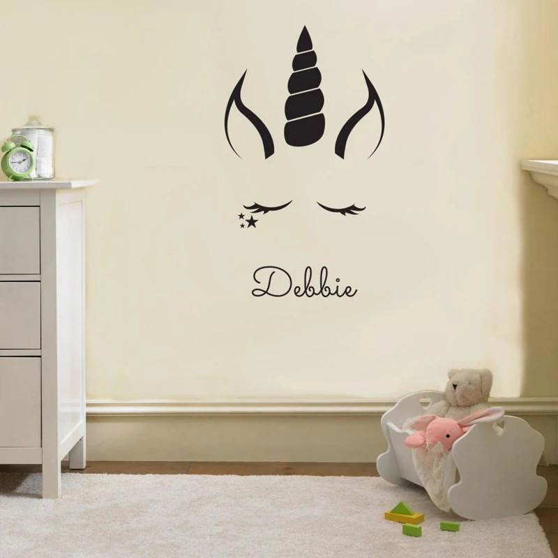 Personalized Unicorn Wall Sticker Vinyl Art Removable Poster Mural Nursery Kids Room Sweet Girls Home Decoration Cute LX97
Personalized Unicorn Wall Sticker Vinyl Art Removable Poster Mural Nursery Kids Room Sweet Girls Home Decoration Cute LX97
