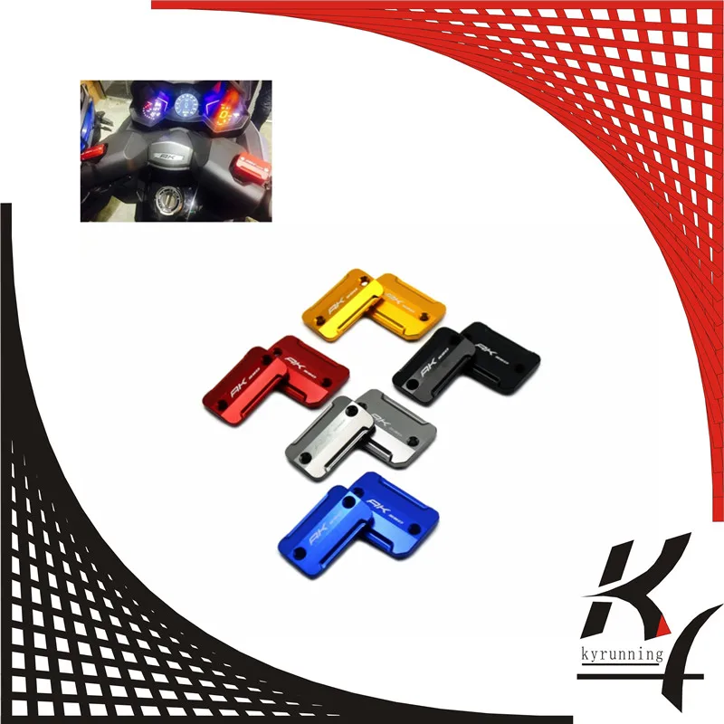 KYRUNNING Motorcycle CNC Front Brake Fluid Reservoir Cover Cap with LOGO "AK550" For KYMCO AK 550 AK550 2017-2018
KYRUNNING Motorcycle CNC Front Brake Fluid Reservoir Cover Cap with LOGO "AK550" For KYMCO AK 550 AK550 2017-2018