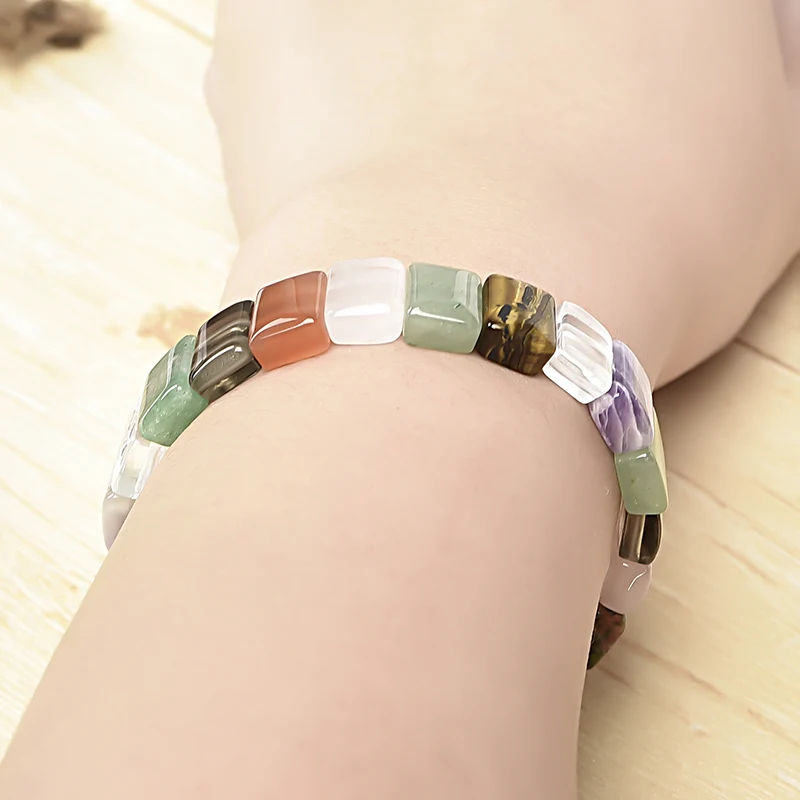 Diamond multi colors gem pearl Seven-color stone Handmade bracelet , can give a holiday gift
Diamond multi colors gem pearl Seven-color stone Handmade bracelet , can give a holiday gift