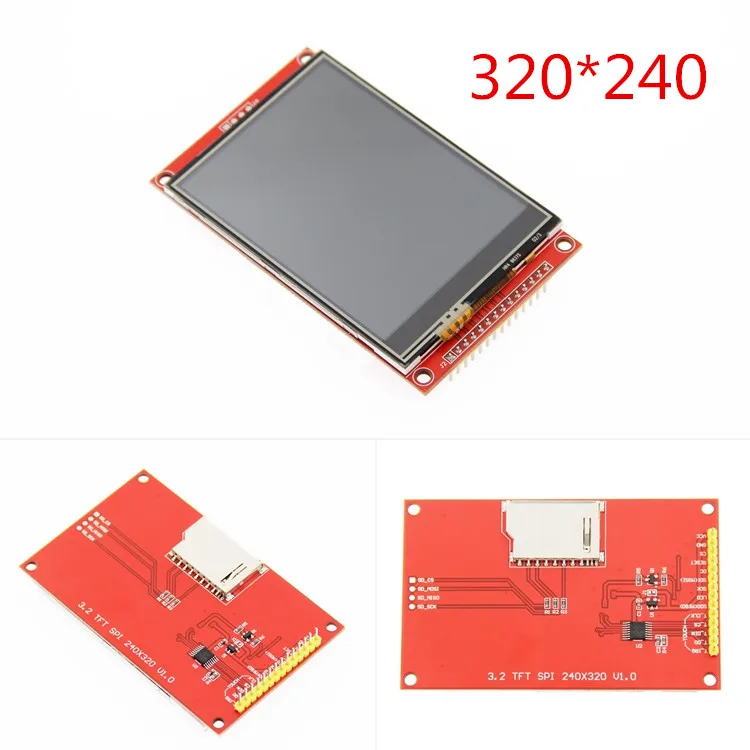 3.2 inch 320*240 SPI Serial TFT LCD Module Display Screen with Touch Panel Driver IC ILI9341 for MCU
3.2 inch 320*240 SPI Serial TFT LCD Module Display Screen with Touch Panel Driver IC ILI9341 for MCU