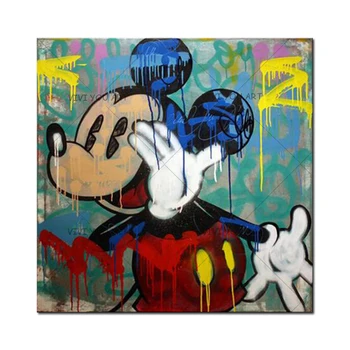 Handmade Alec Graffiti Mickey Art Custom Painting Top Art Street Art Urban Art On Canvas Wall Pictures For Kid's Room
Handmade Alec Graffiti Mickey Art Custom Painting Top Art Street Art Urban Art On Canvas Wall Pictures For Kid's Room