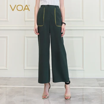 VOA High Waist Wide Leg Pants Military Dark Green Trousers Women Heavy Silk Loose Broeken Cool Big Pockets Street Snap Wear K810
VOA High Waist Wide Leg Pants Military Dark Green Trousers Women Heavy Silk Loose Broeken Cool Big Pockets Street Snap Wear K810