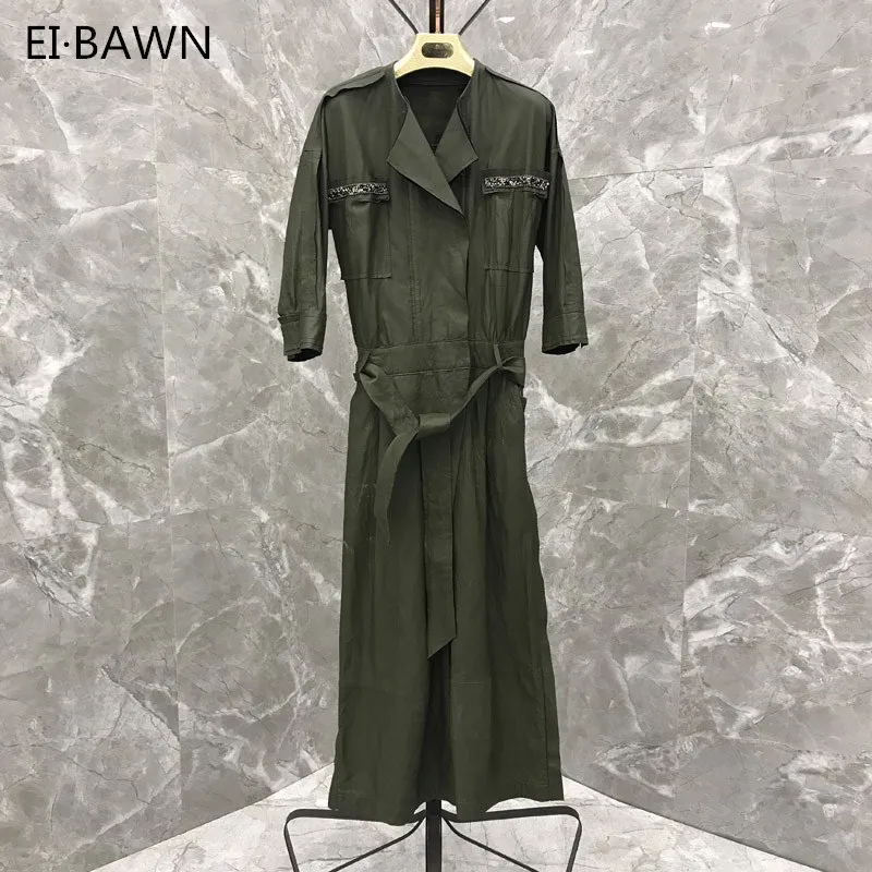 2019 New Arrival Fashion Lapel Collar Sexy Suits Women 100% Genuine Leather Jumpsuit Trousers Jumpsuit Black Green Casual Pants
2019 New Arrival Fashion Lapel Collar Sexy Suits Women 100% Genuine Leather Jumpsuit Trousers Jumpsuit Black Green Casual Pants