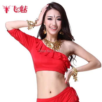 Belly dance top clothes one shoulder top practice double layer lotus leaf oblique top 10 color belly dance jacket free shipping
Belly dance top clothes one shoulder top practice double layer lotus leaf oblique top 10 color belly dance jacket free shipping