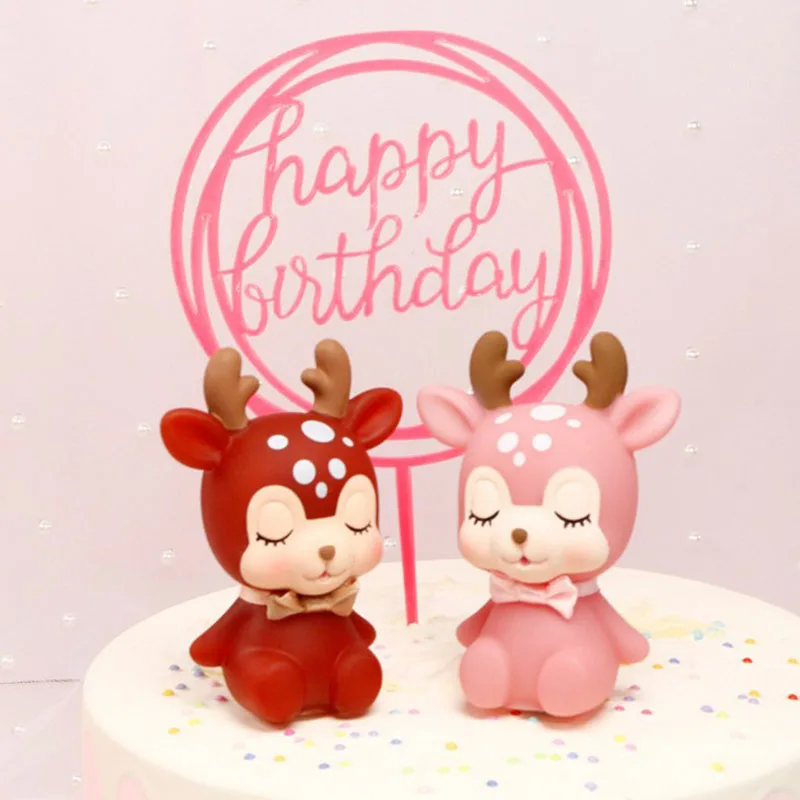 1 Pcs Kawaii Lovely Sika Deer Cake Topper Cake Decoration Party Wedding Dessert Decoration Home Decor Cake Supplies
1 Pcs Kawaii Lovely Sika Deer Cake Topper Cake Decoration Party Wedding Dessert Decoration Home Decor Cake Supplies