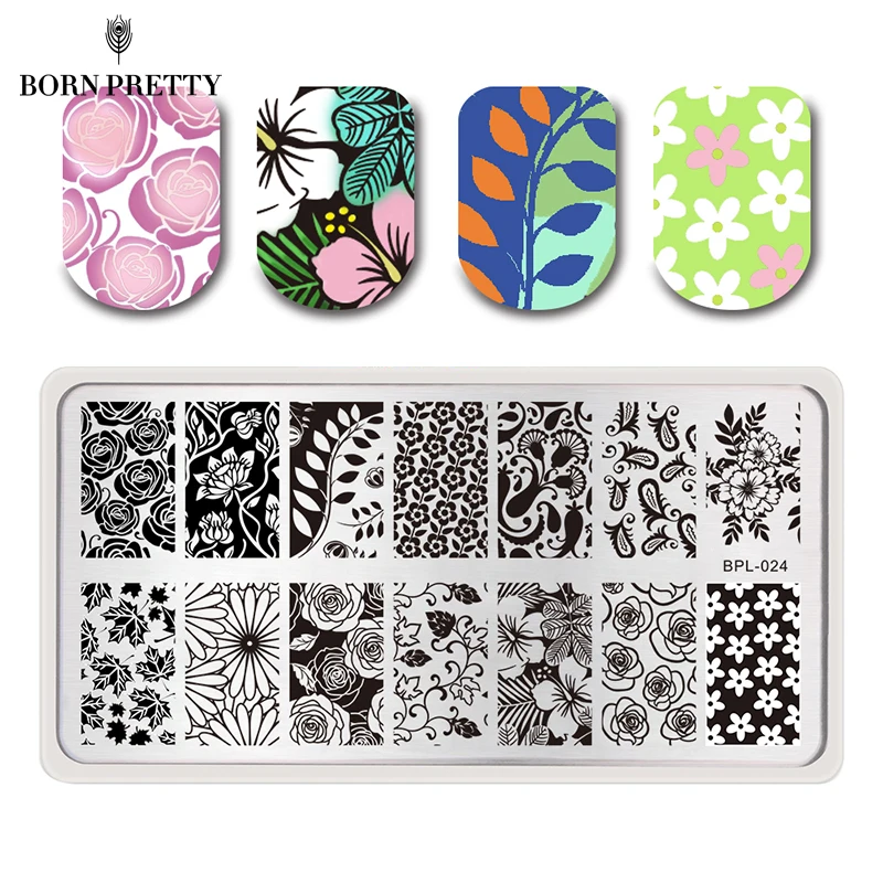 BORN PRETTY Flower Theme Nail Art Stamp Template Image Plate Rectangular Stamping PLates BP-L024 12.5 x 6.5cm
BORN PRETTY Flower Theme Nail Art Stamp Template Image Plate Rectangular Stamping PLates BP-L024 12.5 x 6.5cm