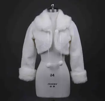 Long-sleeved fake fur coat jacket bride short top warm shawl bridesmaid party warm coat white/ ivory
Long-sleeved fake fur coat jacket bride short top warm shawl bridesmaid party warm coat white/ ivory