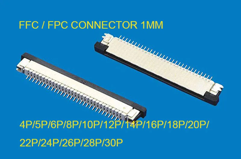 2000pcs FFC / FPC connector 1mm 4 5 6 7 8 10 12 14 16 18 20 50Pin Drawer Type Ribbon Flat Connector Top Contact reel packaging
2000pcs FFC / FPC connector 1mm 4 5 6 7 8 10 12 14 16 18 20 50Pin Drawer Type Ribbon Flat Connector Top Contact reel packaging