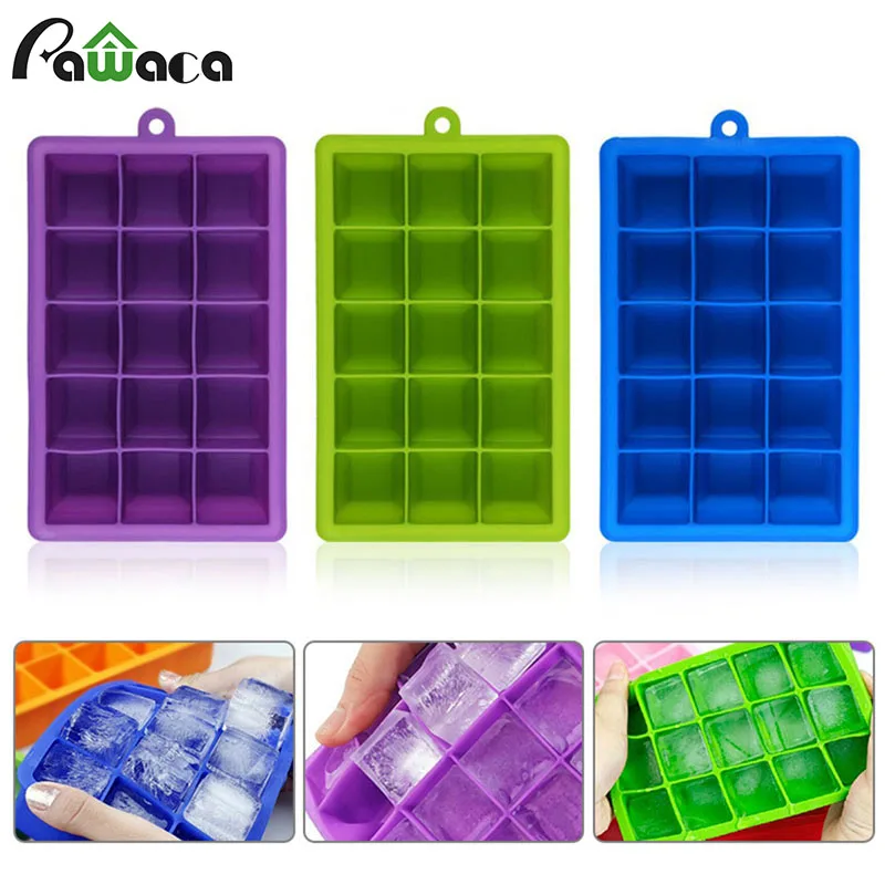 3PCS/Set 15 Grid Square Ice Cube Mold Tray Flexible Silicone Frozen Ice Cream Maker For Summer Cooling Bar Drinking Accessories
3PCS/Set 15 Grid Square Ice Cube Mold Tray Flexible Silicone Frozen Ice Cream Maker For Summer Cooling Bar Drinking Accessories
