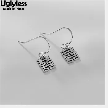 Uglyless Chinese XI = Happy Earrings for Women Handmade Maze Earrings Real Solid 925 Sterling Silver Fine Jewelry Square Bijoux
Uglyless Chinese XI = Happy Earrings for Women Handmade Maze Earrings Real Solid 925 Sterling Silver Fine Jewelry Square Bijoux
