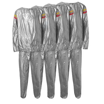 Professional Sport PVC Suit Unisex Gym Workout Exercise Fitness Sauna Sweat Suit Slimmer Slim Weight Loss Clothes Set 4sizes
Professional Sport PVC Suit Unisex Gym Workout Exercise Fitness Sauna Sweat Suit Slimmer Slim Weight Loss Clothes Set 4sizes