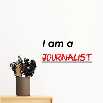 Quote I Am A Journalist Removable Wall Sticker Art Decals Mural DIY Wallpaper for Room Decal
Quote I Am A Journalist Removable Wall Sticker Art Decals Mural DIY Wallpaper for Room Decal