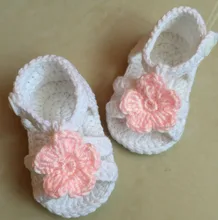 

QYFLYXUE Crochet Shoes,Baby Flip Flops woven Toddler Shoes