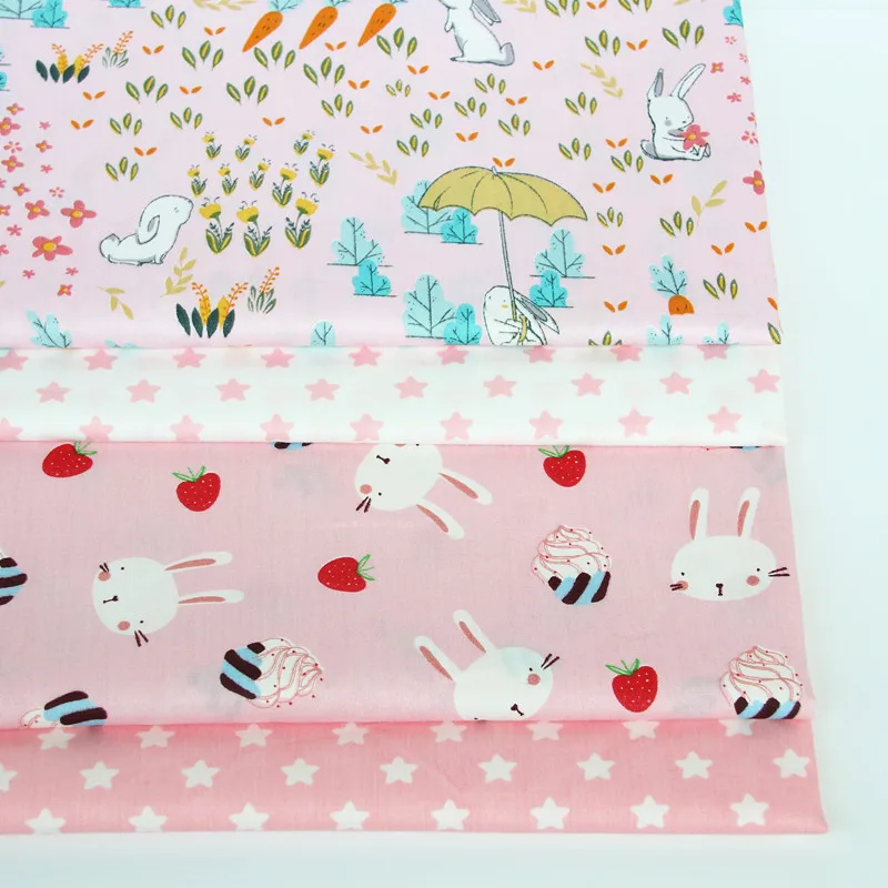 160cm*50cm cotton cloth Pink forest rabbit carrot strawberry cupcake stars fabrics for DIY crib bedding cushion sewing fabric
160cm*50cm cotton cloth Pink forest rabbit carrot strawberry cupcake stars fabrics for DIY crib bedding cushion sewing fabric