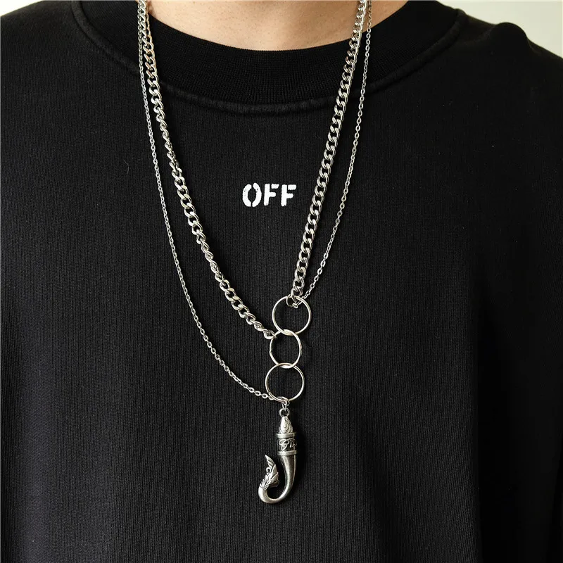 Fashion retro simple pendant metal hanging tag tag double horns hip hop sweater necklace hot sale
Fashion retro simple pendant metal hanging tag tag double horns hip hop sweater necklace hot sale