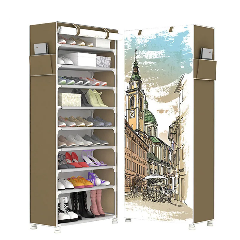 Large Capacity 10 Layers Shoe Cabinet Non-woven Cloth 3D Cartoon DIY Shoe Storage Space Saver Shoe Rack Organizer
Large Capacity 10 Layers Shoe Cabinet Non-woven Cloth 3D Cartoon DIY Shoe Storage Space Saver Shoe Rack Organizer