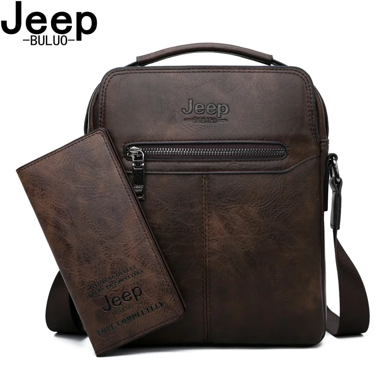 JEEP BULUO Brand Men's Messenger Shoulder Bag High Quality 2019 New 2PC/Set Fashion Split Leather Crossbody Bags For Men Tote
JEEP BULUO Brand Men's Messenger Shoulder Bag High Quality 2019 New 2PC/Set Fashion Split Leather Crossbody Bags For Men Tote