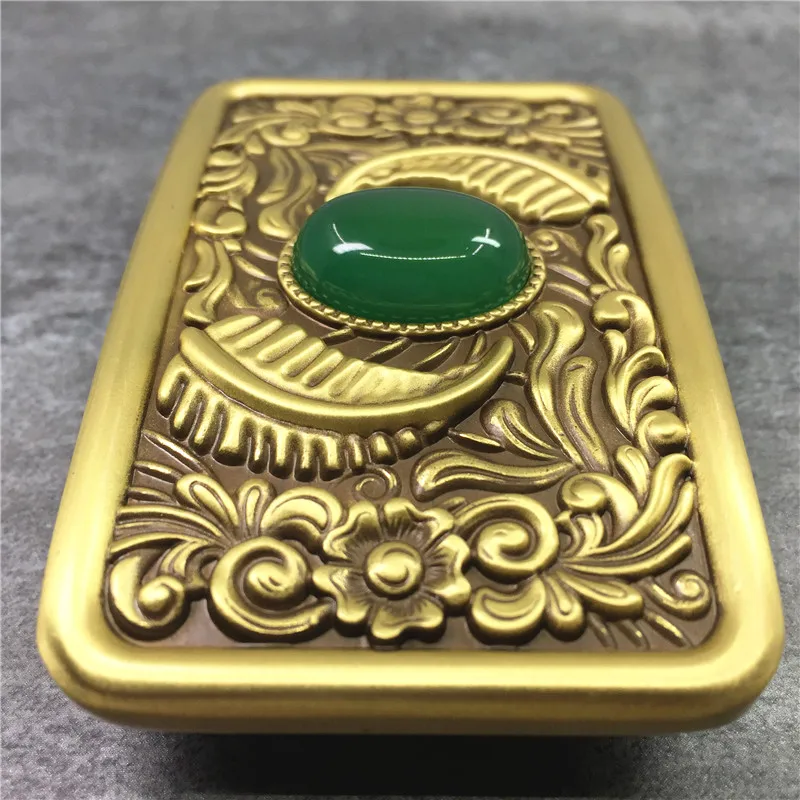 Chinese Style Craved Brass Belt Buckles Arabesque Belt Buckle (10)