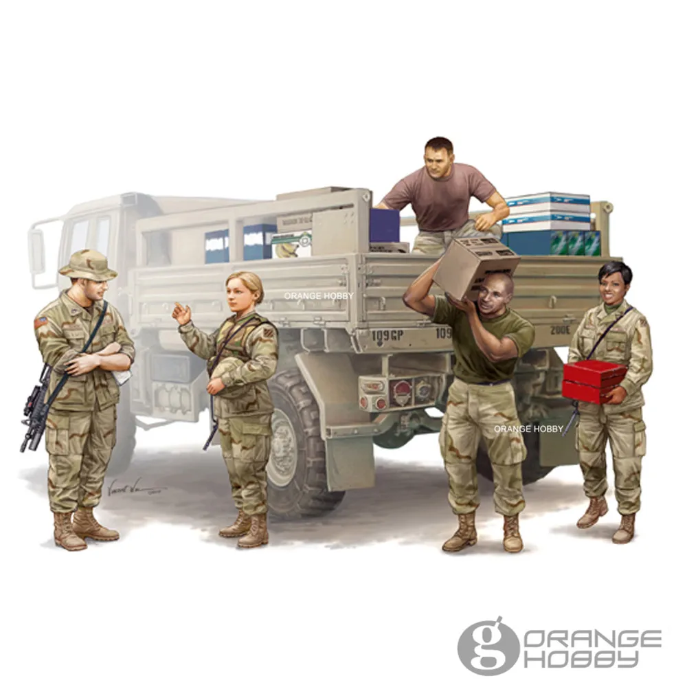 OHS Trumpeter 00429 1/35 Modern U.S. Soldiers Logistics Supply Team Assembly Military figures Model Building Kits oh
OHS Trumpeter 00429 1/35 Modern U.S. Soldiers Logistics Supply Team Assembly Military figures Model Building Kits oh