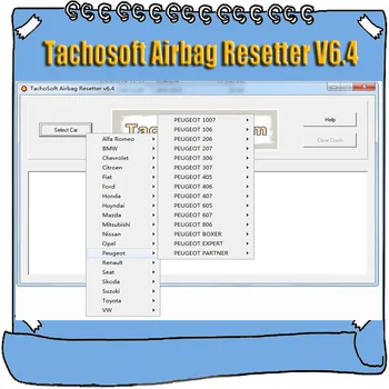 Newest Tachosoft Airbag Resetter V6.4 for Deleting Crashdata from Airbag ECU Dumps
Newest Tachosoft Airbag Resetter V6.4 for Deleting Crashdata from Airbag ECU Dumps