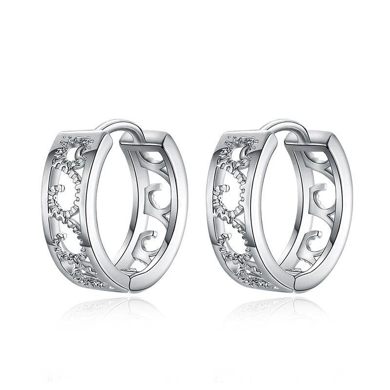 SHUANGR Fashion Silver Color Ear Jewelry Hollow Geometric Hoop Earrings For Women Femme Brincos
SHUANGR Fashion Silver Color Ear Jewelry Hollow Geometric Hoop Earrings For Women Femme Brincos