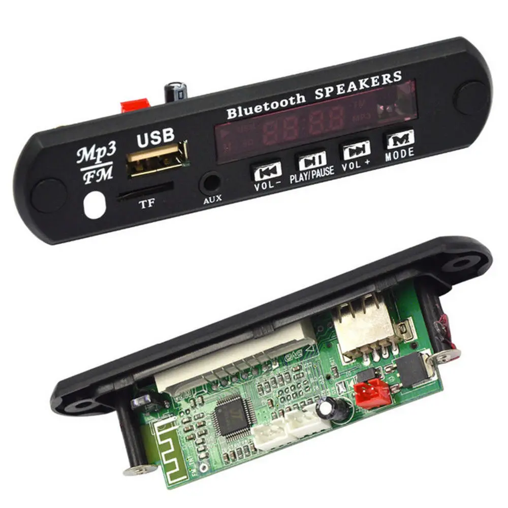 Универсальный Автомобильный USB Bluetooth MP3 7 12 В WMA FM AUX декодер плата аудио модуль
