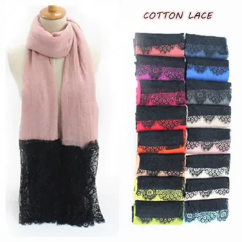 Women Cotton Big Plain Maxi Hijab Shawl lace scarves fashion romantic wedding wear muslim scarf long size hot sale 21 COLOR
Women Cotton Big Plain Maxi Hijab Shawl lace scarves fashion romantic wedding wear muslim scarf long size hot sale 21 COLOR