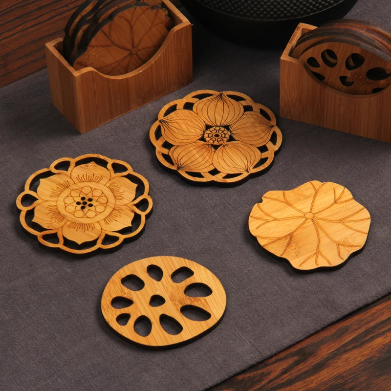 Handmade Bamboo Engrave Tea Mats Cup Individuality Pad Round Coaster Set On The Table Support Hot Drink Coffee Heat Insulation
Handmade Bamboo Engrave Tea Mats Cup Individuality Pad Round Coaster Set On The Table Support Hot Drink Coffee Heat Insulation