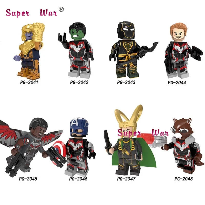 Single Avengers Endgame Thor Loki Thanos Hulk Hawkeye Captain America Star-Lord Rocket Raccoon building blocks Kids Toy
Single Avengers Endgame Thor Loki Thanos Hulk Hawkeye Captain America Star-Lord Rocket Raccoon building blocks Kids Toy