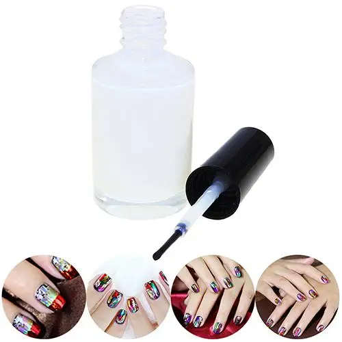 1Pc Pro White Glue Adhesive for Galaxy Star Foil Sticker Nail Art Transfer Tips Gels | Красота и здоровье
