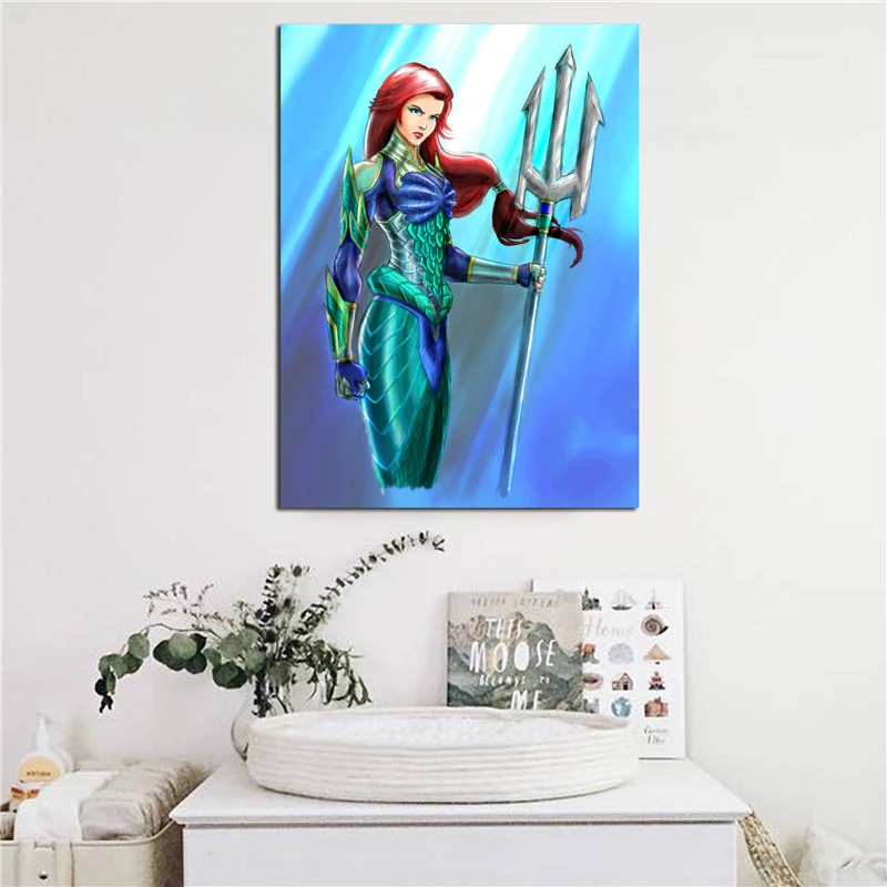 The Little Mermaid Ariel Warrior Princess HD Canvas Posters Prints Wall Art Painting Decorative Picture Modern Home Decoration
The Little Mermaid Ariel Warrior Princess HD Canvas Posters Prints Wall Art Painting Decorative Picture Modern Home Decoration