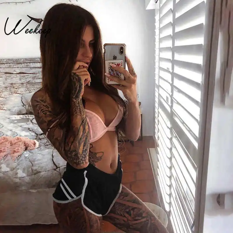 Weekeep Patchwork High Waist Shorts Women Elastic Waist Streetwear Shorts 2019 Summer Fitness Workout Short Femme
Weekeep Patchwork High Waist Shorts Women Elastic Waist Streetwear Shorts 2019 Summer Fitness Workout Short Femme
