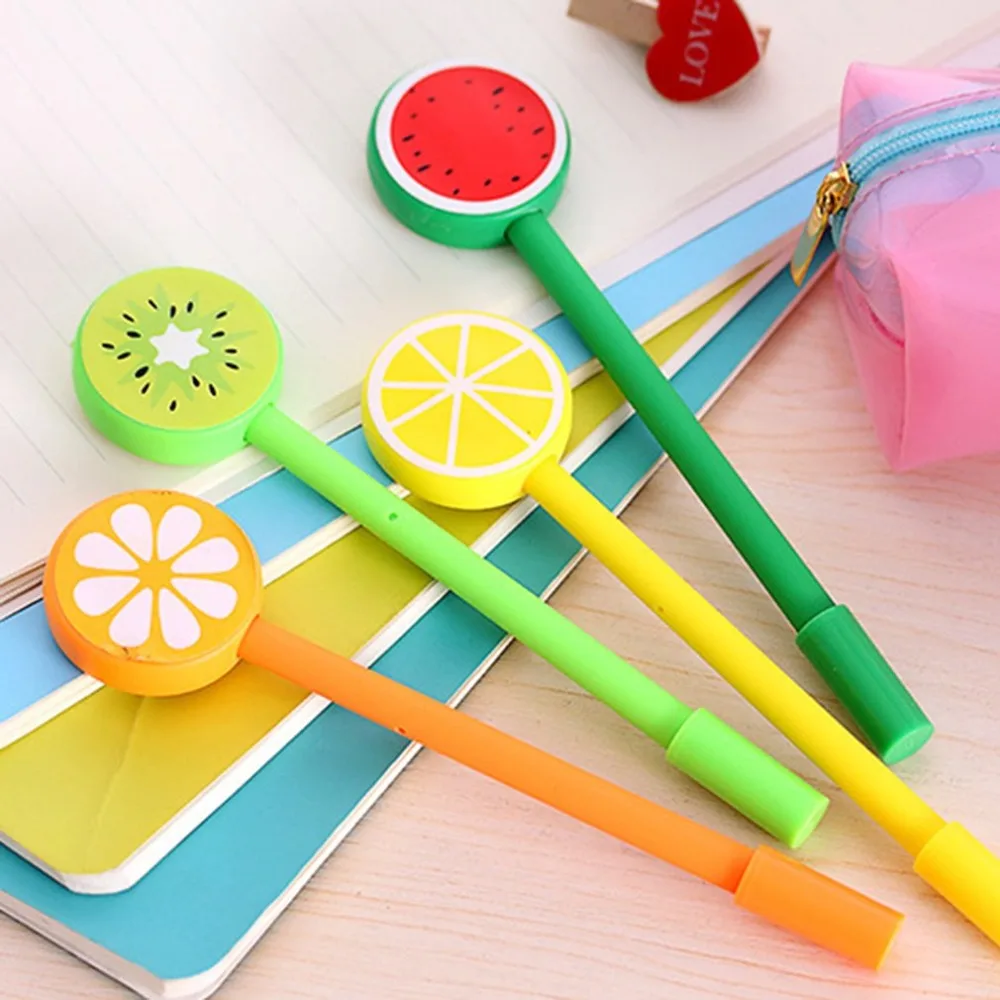 Compact Size Cute Fruit Lollipop Gel Pens Kawaii Student Stationery Pen Office Supplies School Writing Signature Plastic Pens
Compact Size Cute Fruit Lollipop Gel Pens Kawaii Student Stationery Pen Office Supplies School Writing Signature Plastic Pens