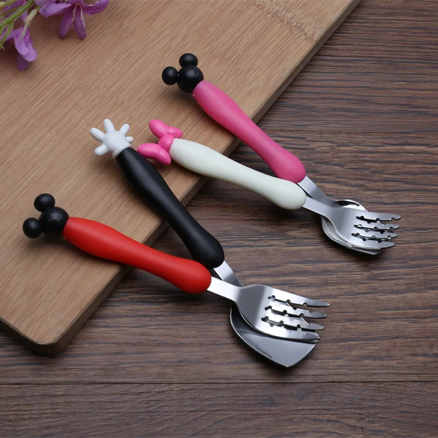 2pcs/set Kids creative portable stainless steel dinner set Mickey Minnie dinnerware cute cartoon tableware cuchara
2pcs/set Kids creative portable stainless steel dinner set Mickey Minnie dinnerware cute cartoon tableware cuchara