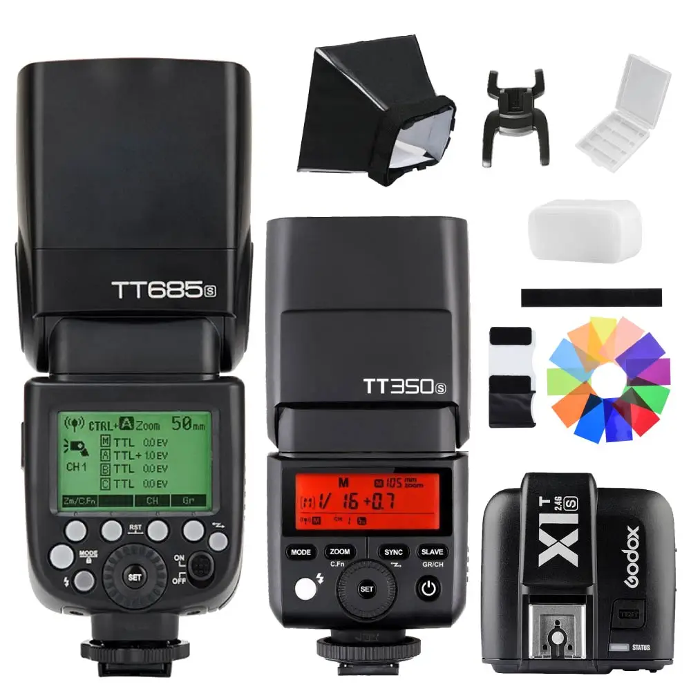 Godox TT685S TT350S 2.4G HSS TTL Camera Flash Speedlite with X1T-S 2.4G TTL Wireless Transmitter Trigger for Sony
Godox TT685S TT350S 2.4G HSS TTL Camera Flash Speedlite with X1T-S 2.4G TTL Wireless Transmitter Trigger for Sony